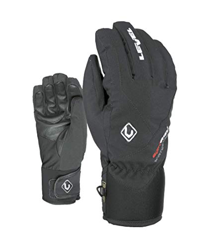 Level Force - Guantes de esquĂ­ para Hombre, Color Negro y Verde Negro Negro Talla:9