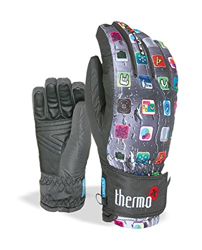 Level - Guantes de esquĂ­ Infantil, tamaĂ±o 5,5 UK, 9 PK Rainbow