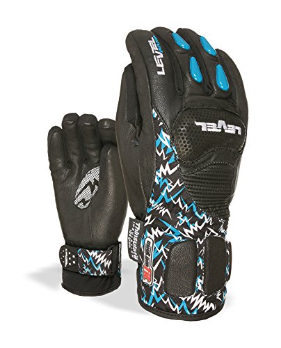 Level - Guantes de esquí Gloves Worldcup JR CF Cara 4107JG - 5,5 JR M, Negro