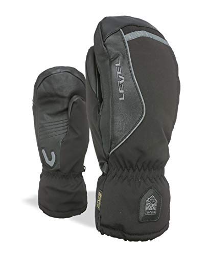 Level Guantes Off Pista Mitt Negro Impermeable Transpirable - Negro, 8.5