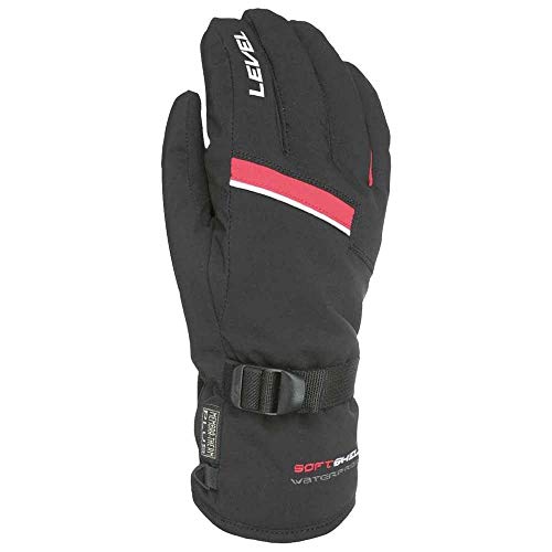 Level Hero - Guantes de Invierno para Hombre, Color Rojo, 7,5/SM