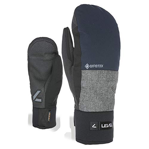 Level Matrix Guantes, Hombre, mitt Gore-Tex Navy-Anthracite, 8