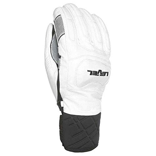 Level Unisex - Adultos Race Guantes de Invierno Negro-Blanco, 10/XXL