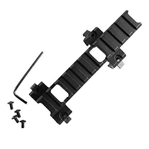 Long 120mm Scope Montaje más Alto Base 20mm Rail Adapter para MP5 Airsoft Alcance de los Accesorios de Armas de Caza