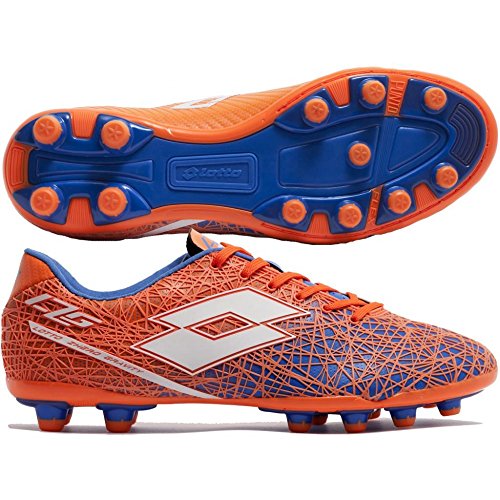 Lotto LZG VIII 200 FG, Botas de fútbol Hombre, Naranja/Blanco (Fant FL/Wht), 41