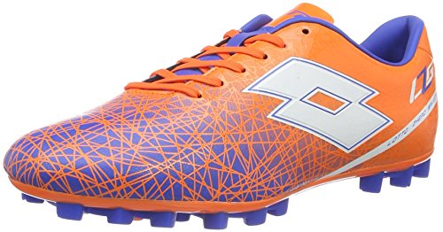 Lotto LZG VIII 700 HG28, Botas de Fútbol Hombre, Naranja / Blanco (Fant Fl / Wht), 45 EU