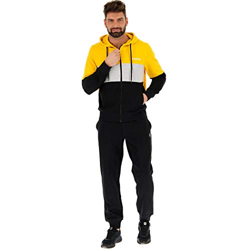 Lotto Suit Diamond HD, Chándal para hombre Nectar Yellow/All Bl S