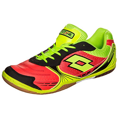 Lotto TACTO 500 Indoor – Zapatillas de fútbol para hombre, - neongelb / rot