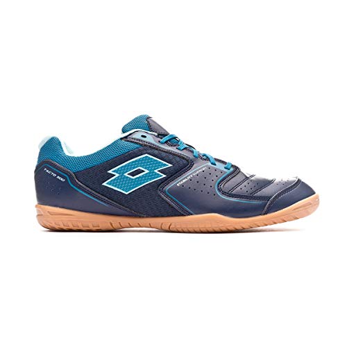 Lotto Tacto 500 IV, Zapatilla de fútbol Sala, Navy Blue-Mosaic Blue-Clearwater, Talla 10 US (43 EU)