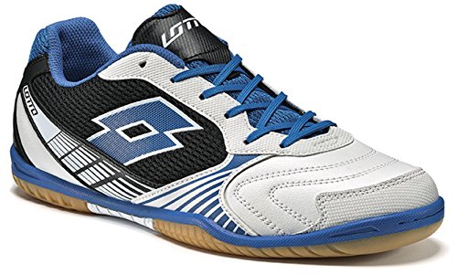 Lotto Tacto II 500, Botas de Fútbol Hombre, Blanco / Azul (Wht / Blu Shv), 47 EU