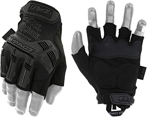 Mechanix Wear - M-Pact Fingerless Coyote Guantes (X-Grande, Negro)