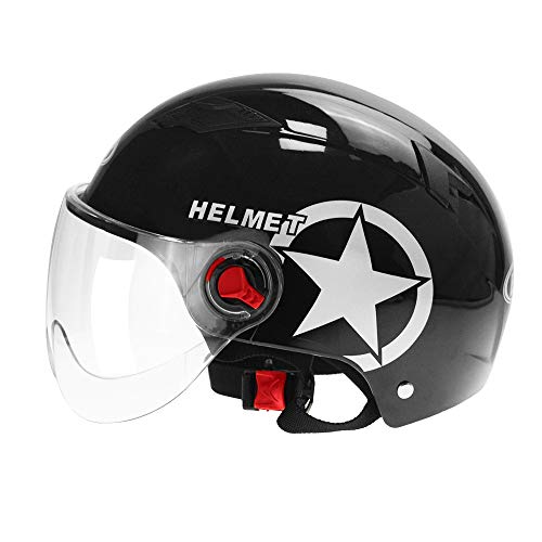 Medio Abierto Gorra De Béisbol Casco De Protección UV Casco De Motocicleta Scooter De Fuera De La Carretera De La Motocicleta Casco De Seguridad Casco De Protección Del Color Múltiple Verano,Clear