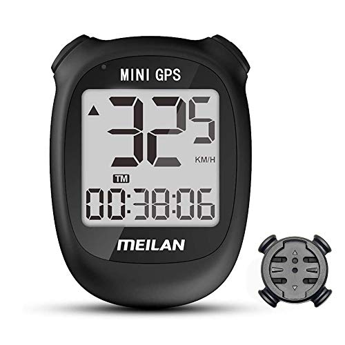 MEILAN M3 Mini Computadora de bicicleta de GPS , velocímetro GPS, computadora de ciclismo inalámbrica,odómetro,velocímetro, impermeable y retroiluminación,para bicicleta de carretera MTB(color negro)