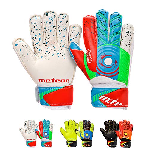 meteor Guantes Portero Goalkeeper Gloves Entrenamiento Futbol Equipacion fútbol niños niños - protección para los Dedos Defence