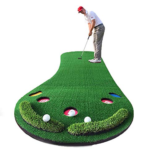 Mini Golf Ninos Juego De Práctica De Colocación De Esteras De Golf Juego Mini Función De Retorno De Bola Automática Portátil Profesional para Deportes Y Aire Libre,Green-B