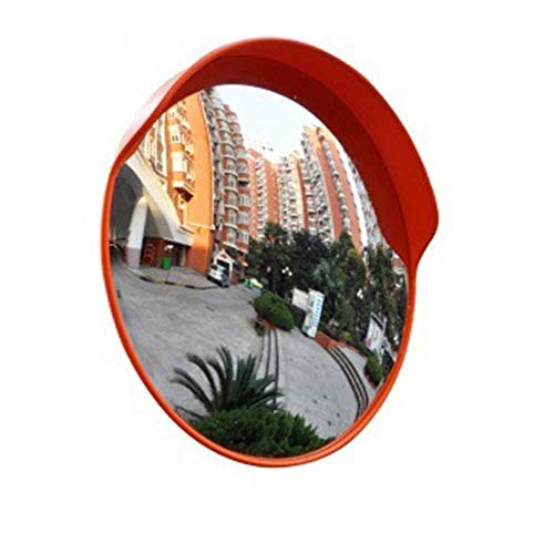 MIRROR Lente Gran Angular de Tráfico Exterior, Espejo de Seguridad de Seguridad, Tienda de Salida de Garaje Redonda Espejo Convexo de Tráfico Exterior Espejo Esférico de Carretera Espejo Curvo de Esq