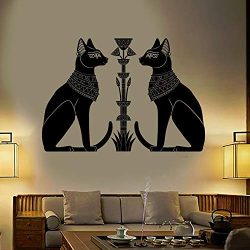 Mitología egipcia Gatos Bastet Antiguo Egipto Dios Horus Animal Etiqueta de la pared Vinilo Arte Calcomanía Dormitorio Sala de estar Club Estudio Oficina Decoración para el hogar Mural