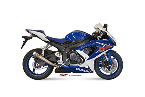 Mivv S.032.LP2 SUZUKI GSX-R 600 2008 / 2010 ESCAPE SLIP-ON X-CONE PLUS ACERO INOXIDABLE TAPA ALUMINIO