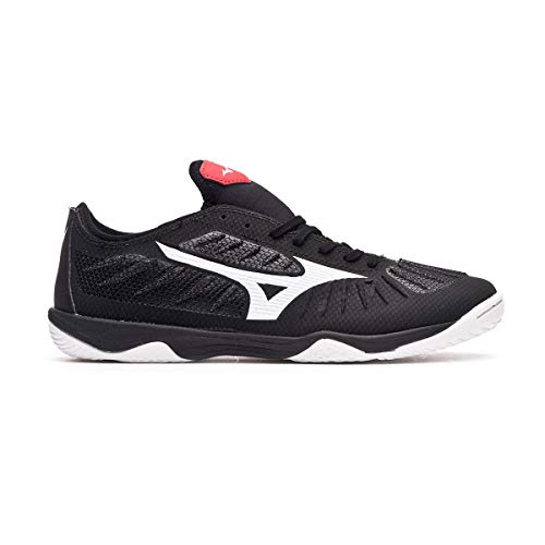 Mizuno Rebula Sala Elite IN, Zapatilla de fútbol Sala, Black-White, Talla 7.5 US (40 EU)