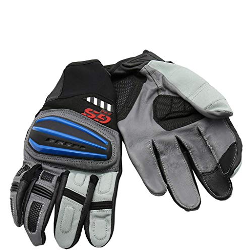 Motos Cuero Guantes Para R1200GS ADV F700GS F800GS 2017 (Azul)