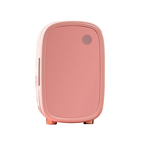 NGLQWA Refrigerador De CosméTicos PortáTil De 12 L Frigorífico Una Puerta Reversible Mini Frigorífico Frío Y Calor para Coche Caravana Casa Oficina (Color : Pink)