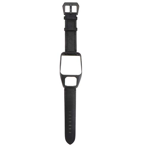 Nicerio - Pulsera de piel de repuesto para reloj inteligente GPS Tomtom Runner 3 y Tomtom Adventurer