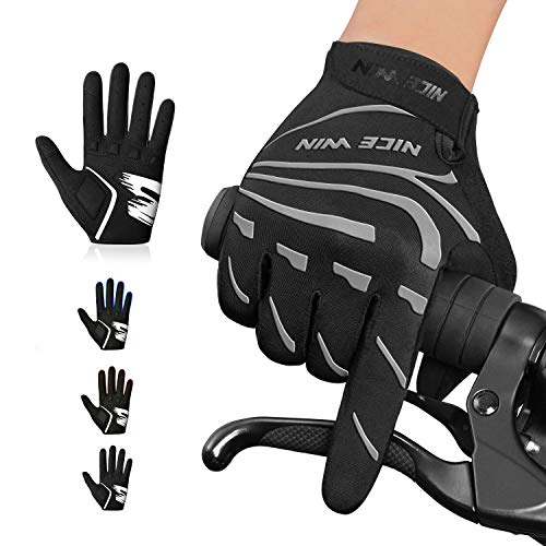 NICEWIN Mujeres Hombres Dirt Bike Guantes Pantalla Táctil Accesorios para Ciclismo De Motocicleta con Todo el Dedo