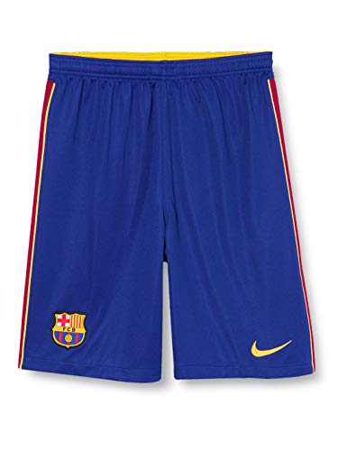 NIKE FC Barcelona Temporada 2020/21-FCB Y NK BRT STAD Short HACD4558-455 Pantalon Corto, Niño, Deep Royal Blue/Varsity Maize no Sponsor, S