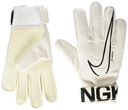 NIKE Nk Gk Match Jr-Fa19 Guantes de Fútbol, Unisex Niños, Blanco (White/(Black), 8