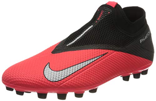 Nike Phantom VSN 2 Academy DF AG, Botas de fútbol Hombre, Plata Laser Crimson 606, 44 EU