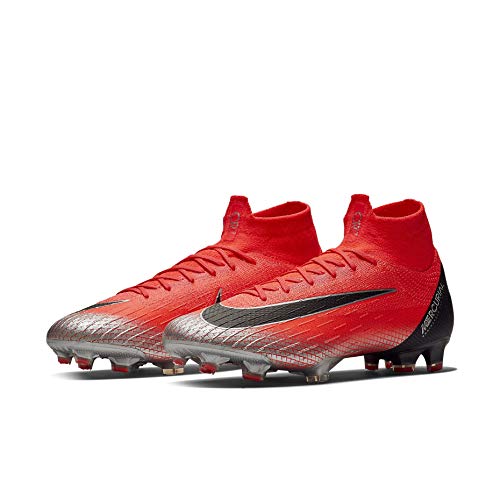 Nike Superfly 6 Elite CR7 AG Pro Hombre Botas de Futbol AJ3546 Soccer Cleats (UK 9.5 US 10.5 EU 44.5, Flash Crimson Black 600)