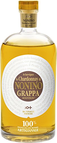 nonino Chardonnay monovit igno grappa con Regalo del paquete, 700 ml