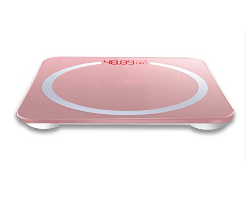 North cool Modelo De Carga USB Escala De Peso Mujer Hogar Preciso Cuerpo Pesaje Balanza Electrónica Gama Alta BMI Salud Escala Humana (Color : Rosado)