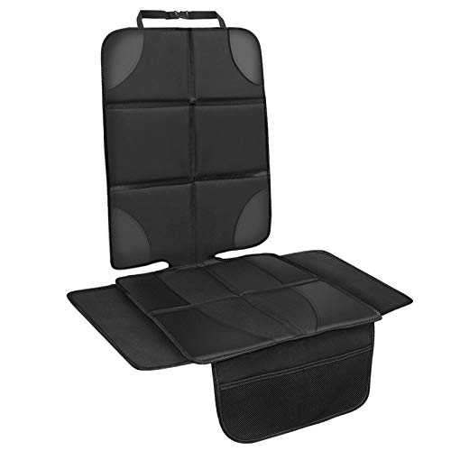 NWOUIIAY Protector de Asiento de Coche Antideslizante con Organizador Bolsillos Funda Asiento Coche Universal para Asientos de Coche de Bebé y Niño Impermeable Fácil de Limpiar