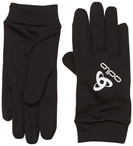 Odlo 777000 – Guantes de Running Unisex, Color Negro, tamaño XS