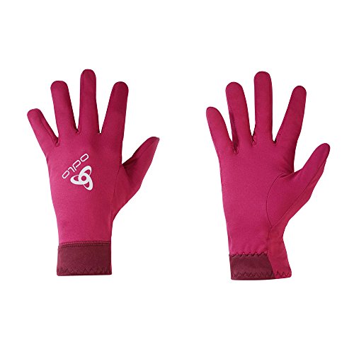 Odlo Gloves Allround Liner Light Dedos Guantes HE/Uni, Primavera/Verano, Unisex, Color Sangria, tamaño Extra-Large