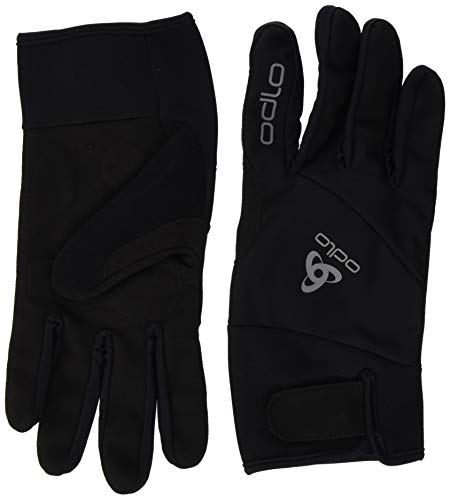 odlo - Guantes para Hombre, diseño de Nordic Active, Hombre, Color Negro, tamaño Extra-Small