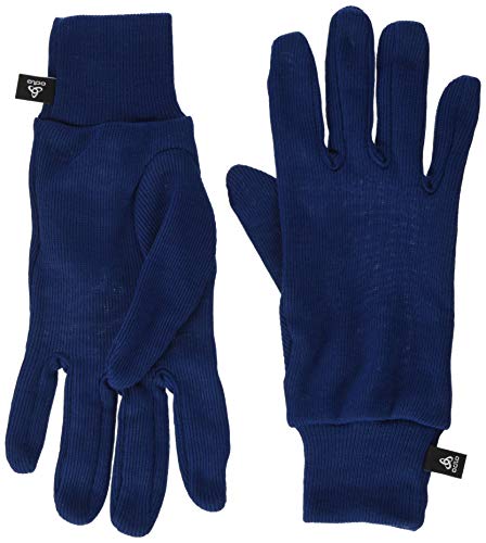 Odlo Guantes para niños Originals Kids 10679, color azul, talla S