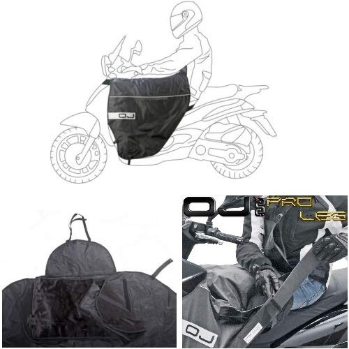 OJ JFL-TD - Funda térmica para scooter con doble acolchado y pelo sintético Pro LG, color negro