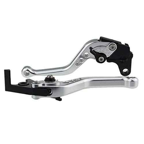 Palanca de Freno de Motocicleta Palancas de Freno del Tambor Delantero del Disco de la Motocicleta/Ajuste para Gilera Runner 125 180 200 VXR FXR VX 2T 4T Stalter 50 PUROJET (Color : Silver)