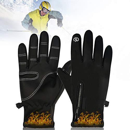 PINPOXE Guantes Esquí, Guantes de Invierno, Pantalla Táctil Guantes, Impermeable a Prueba de Agua Invierno para Ciclismo Escalada Senderismo Acampada Guantes esquí Mujeres Hombres, XL