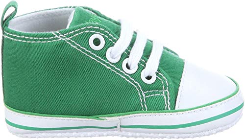 Playshoes Primeros Zapatos, Zapatillas Casual Unisex niños, Verde (Gruen 29), 20 EU