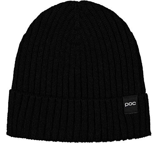 POC Beanie Rib - Gorro Unisex, Unisex Adulto, Boina, 64250, Color Negro, Talla única