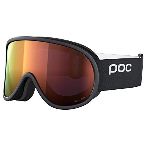 POC Retina Clarity Máscara, Unisex Adulto, Negro (Uranium Black/spektris Orange), Talla Única