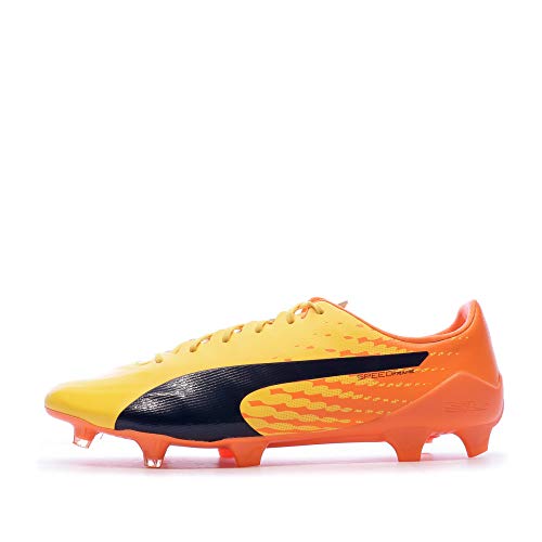 Puma Evospeed 17 SL S FG, Botas de fútbol para Hombre, Amarillo (Ultra Yellow-Peacoat-Orange Clown Fish 04), 46 EU