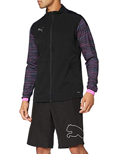 PUMA Ftblnxt Pro Jacket Sudadera, Hombre, Puma Black/Luminous Pink, XL