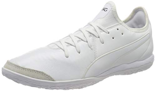 Puma - King Pro It, Zapatillas de fútbol Unisex Adulto, Blanco-Puma Blanco-Puma Blanco, 27.5 EU