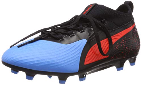 Puma - One 19.3 Syn FG/AG, Zapatillas de Fútbol Hombre, Azul (Bleu Azur-Red Blast-Puma Black 01), 45 EU