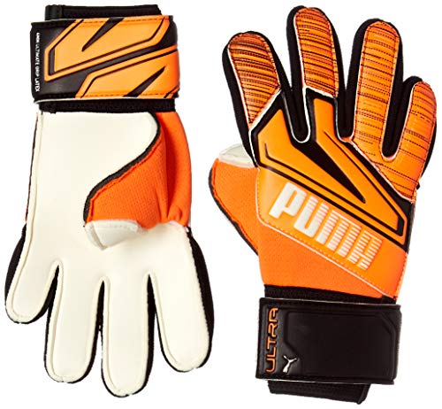 PUMA Puma Ultra Grip 1 Junior RC Guantes De Portero, Unisex Adulto, Shocking Orange/Puma White/Puma Black, 5