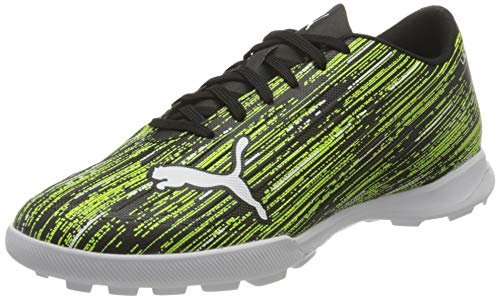 Puma Ultra 4.2 TT, Zapatillas de fútbol Hombre, Negro Blanco Amarillo Alert, 44.5 EU